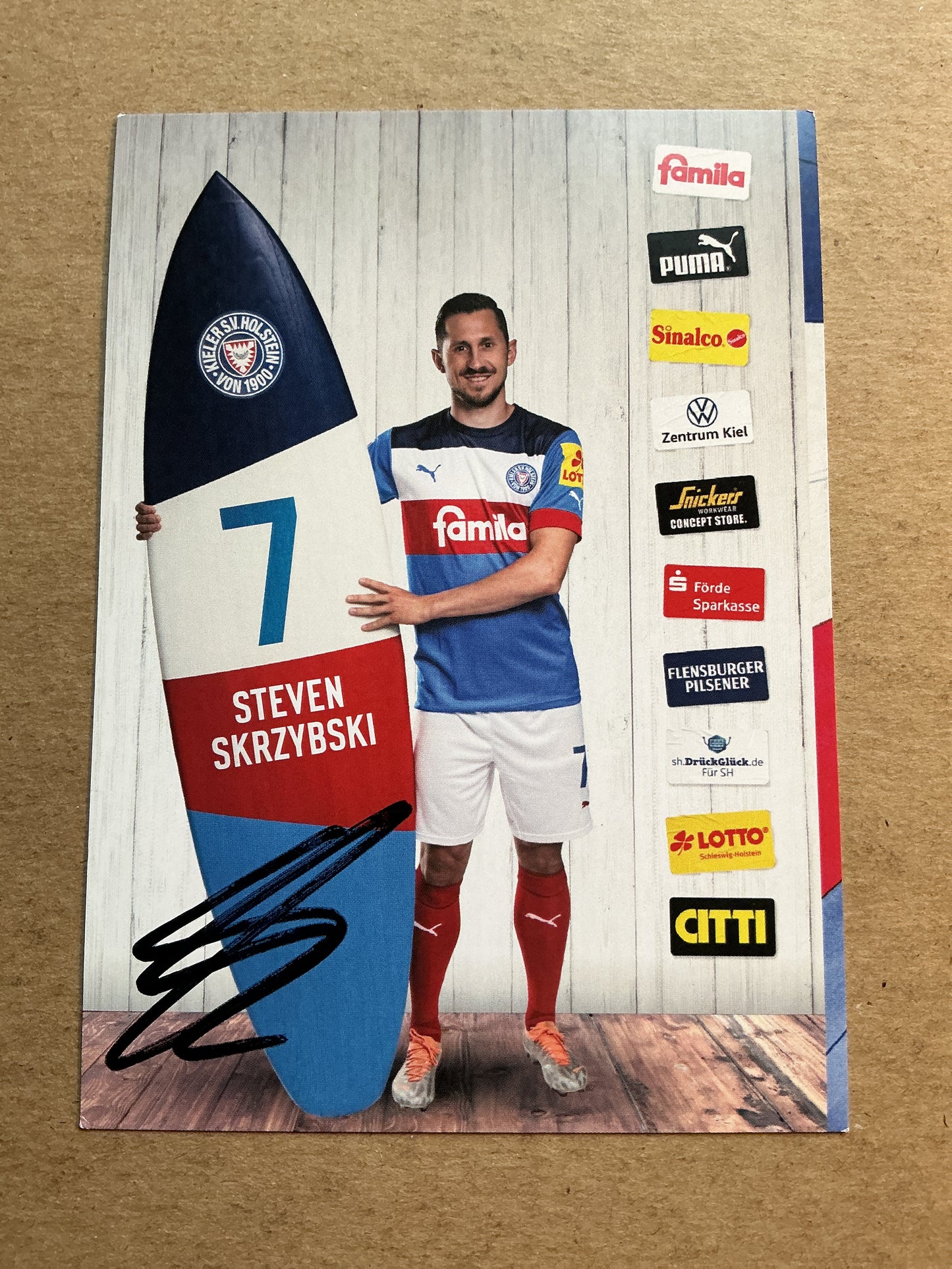 Steven Skrzybski, Germany 🇩🇪 Holstein Kiel 2022/23 hand signed