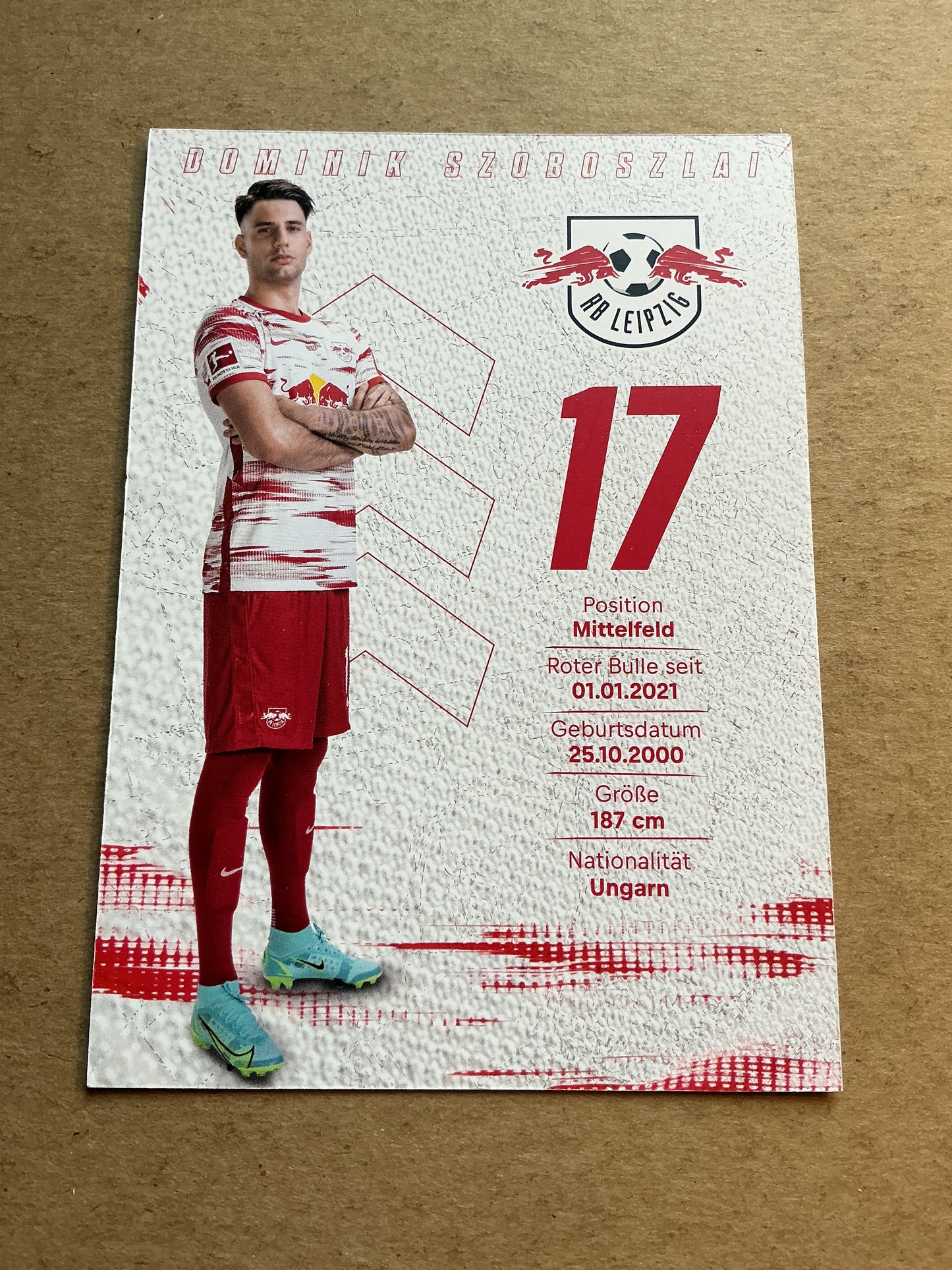 Dominik Szoboszlai, Hungary 🇭🇺 RB Leipzig 2021/22 hand signed