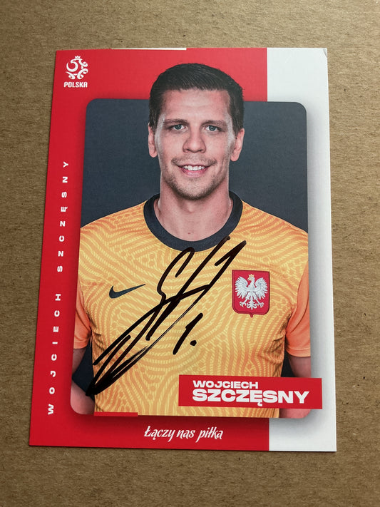 Wojciech Szczesny, Poland 🇵🇱 UEFA Euro Cup 2020 hand signed