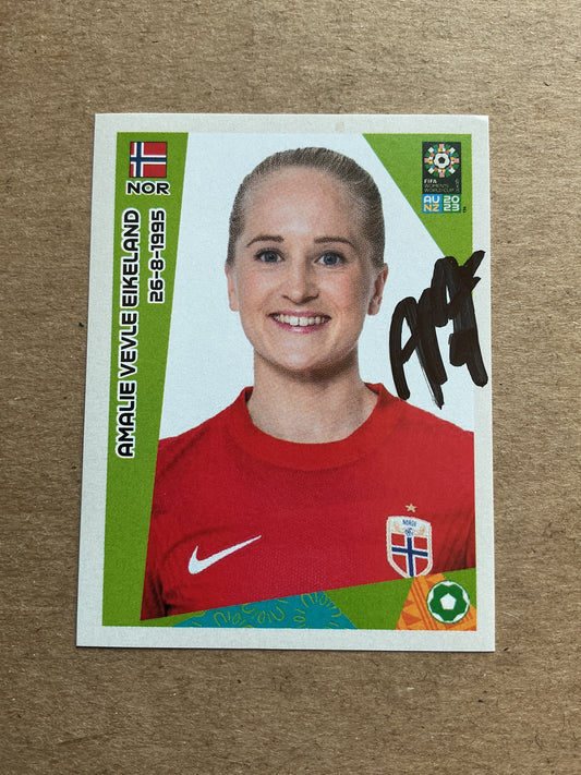 Amalie Eikeland, Norway 🇳🇴 FIFA Women’s World Cup 2023 Panini hand signed