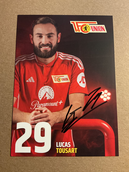 Lucas Tousart, France 🇫🇷 1.FC Union Berlin 2023/24 hand signed