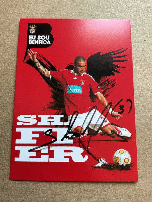 Jose Schaffer, Argentina 🇦🇷 SL Benfica 2009/10 hand signed