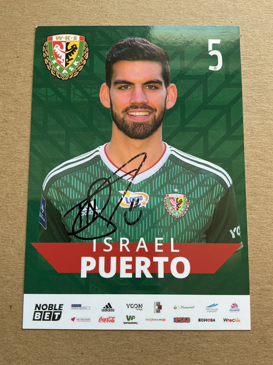 Israel Puerto, Spain 🇪🇸 Śląsk Wrocław 2019/20 hand signed