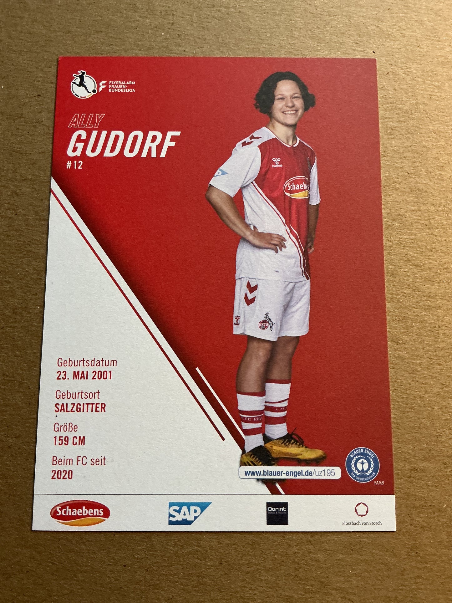Ally Gudorf, Germany 🇩🇪 1.FC Köln 2022/23 hand signed