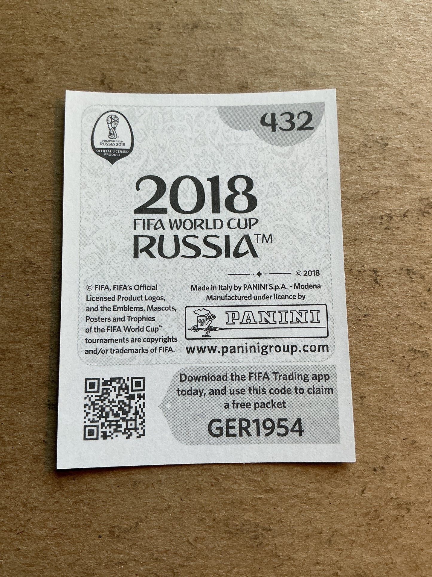 Joachim Löw, Germany 🇩🇪 FIFA World Cup 2018 Panini hand signed