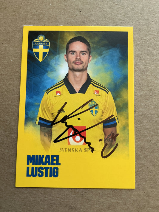 Mikael Lustig, Sweden 🇸🇪 UEFA Euro 2020 KAA Gent hand signed