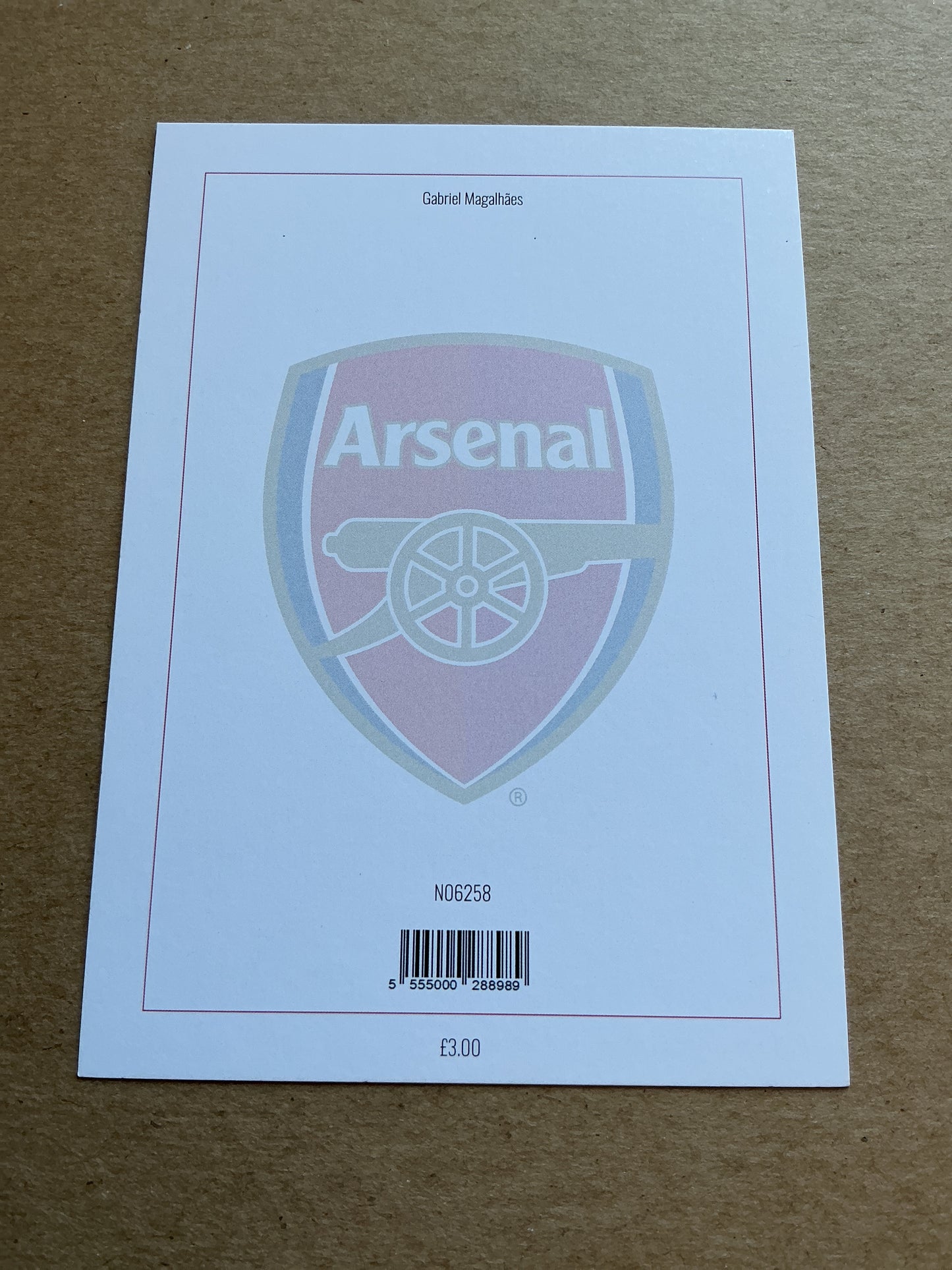 Gabriel Magalhaes, Brazil 🇧🇷 Arsenal FC 2023/24 hand signed