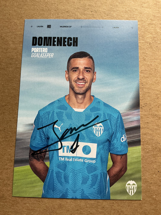Jaume Domenech, Spain 🇪🇸 Valencia CF 2024/25 hand signed