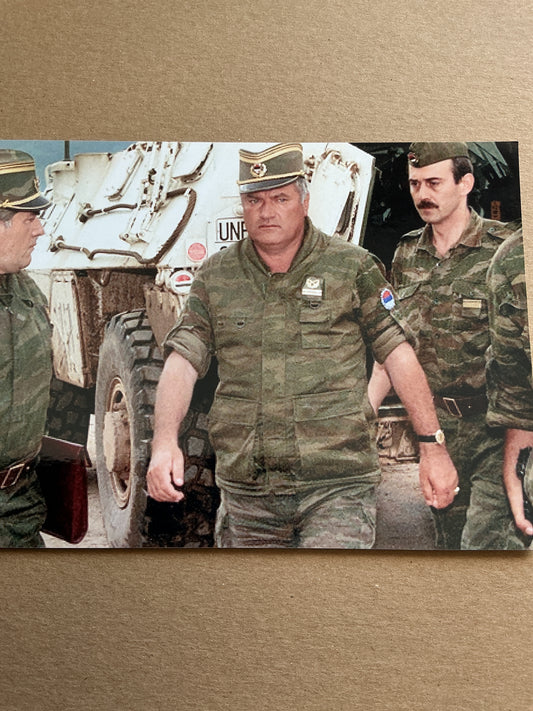 Ratko Mladic, Serbia 🇷🇸 General War Criminal  hand signed