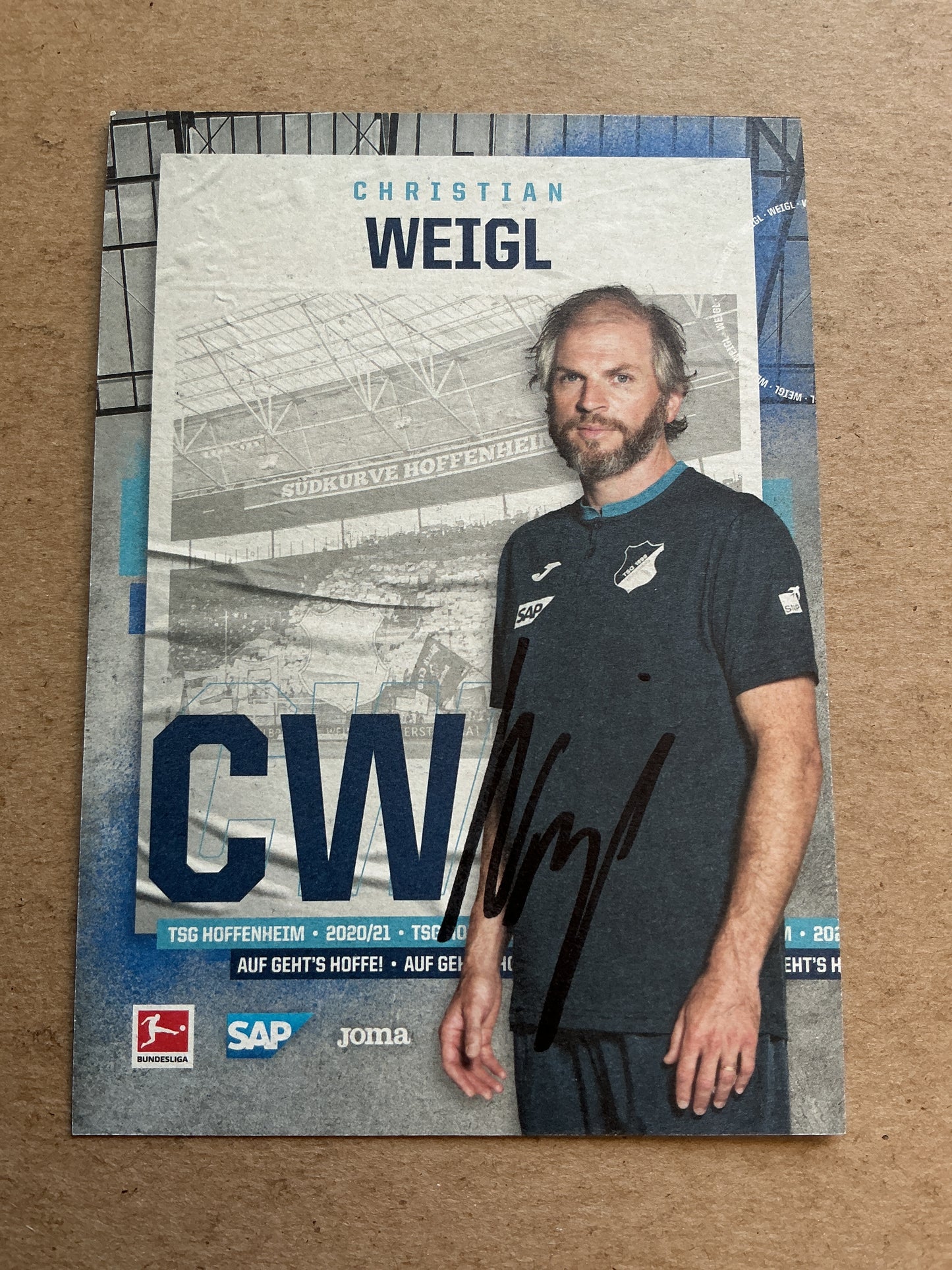 Christian Weigl, Germany 🇩🇪 TSG 1899 Hoffenheim 2020/21 hand signed