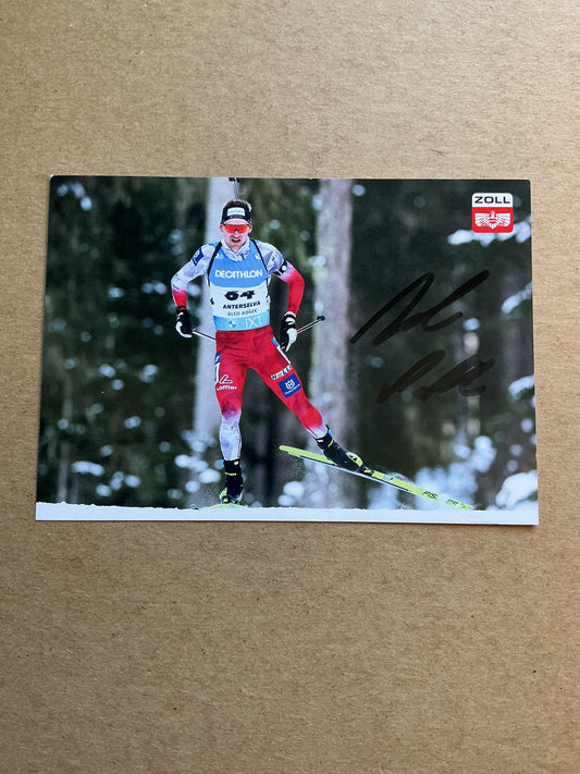 Patrick Jakob, Austria 🇦🇹 Biathlon Winter Sports 2024/25 hand signed