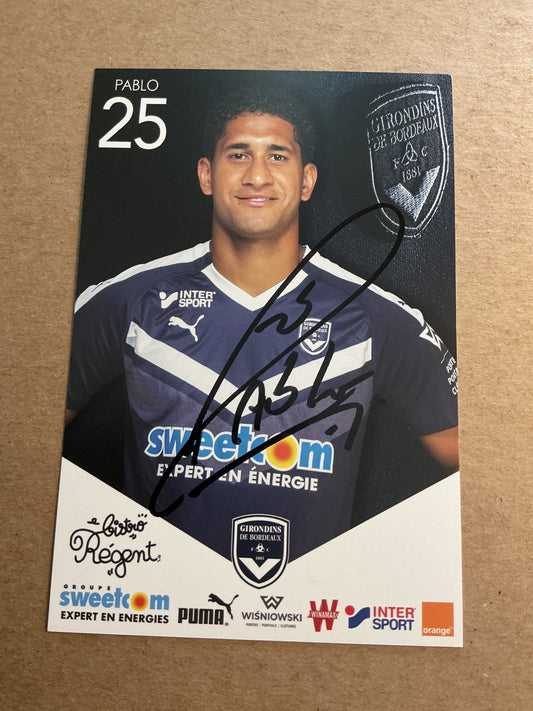 Pablo, Brazil 🇧🇷 Girondins Bordeaux 2018/19 hand signed