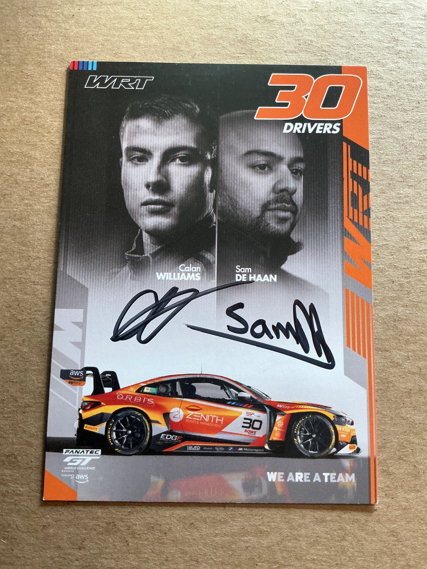 Calan Williams, Australia 🇦🇺 Racing Sports 2025 hand signed