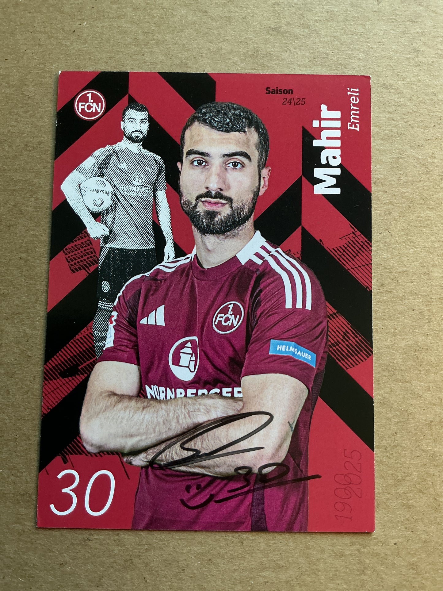 Mahir Emreli, Azerbaijan 🇦🇿 1.FC Nürnberg 2024/25 hand signed