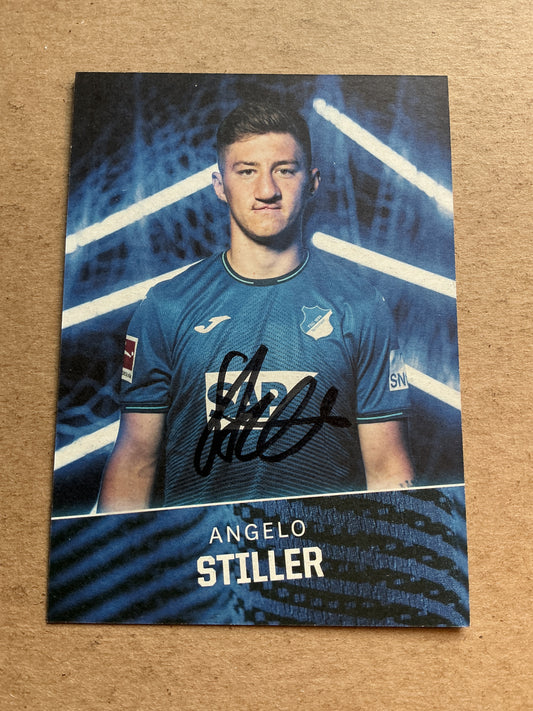 Angelo Stiller, Germany 🇩🇪 TSG 1899 Hoffenheim 2021/22 hand signed