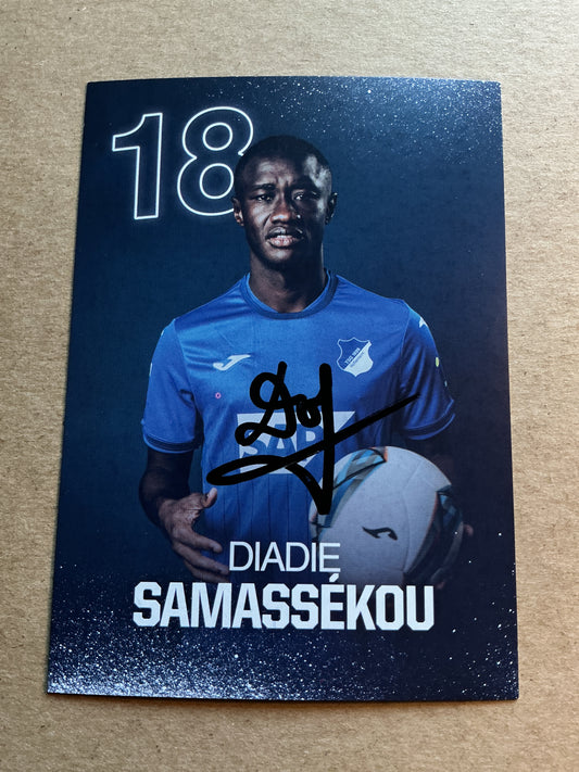 Diadie Samassekou, Mali 🇲🇱 TSG 1899 Hoffenheim 2024/25 hand signed