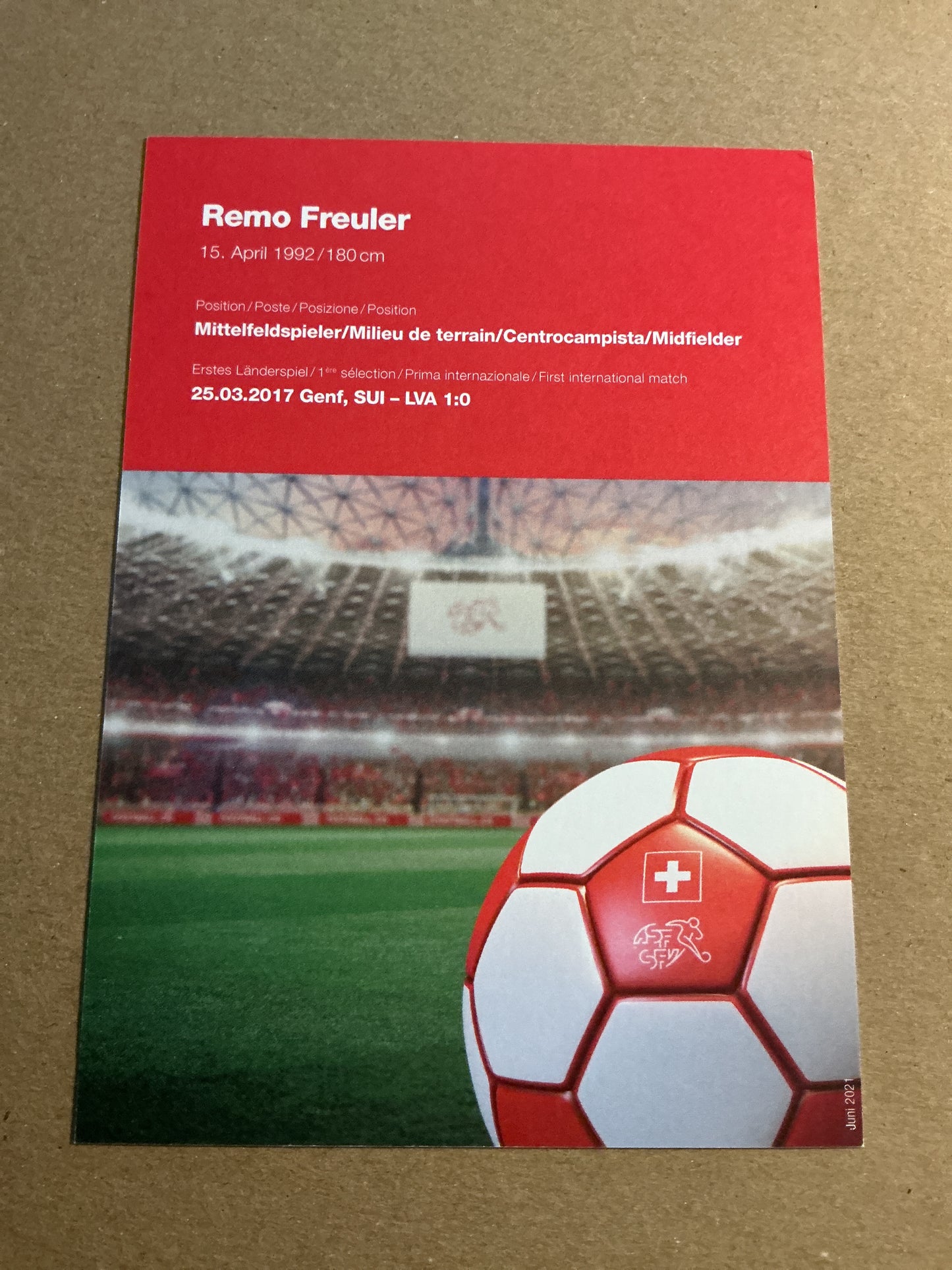 Remo Freuler, Switzerland 🇨🇭FIFA World Cup 2022  hand signed