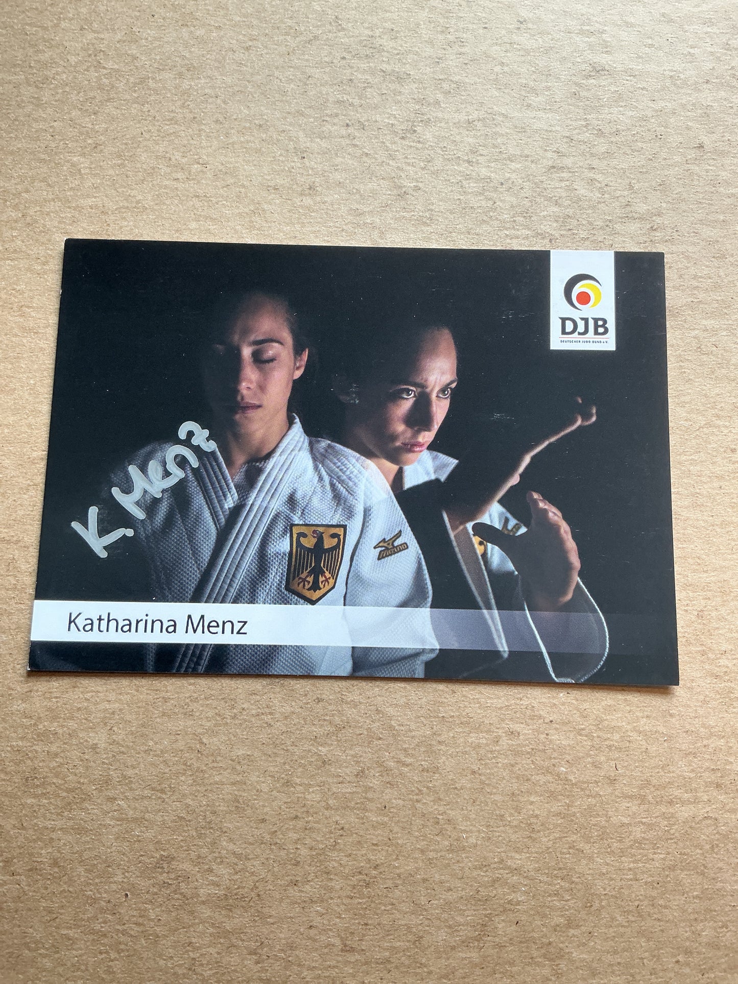 Katharina Menz, Germany 🇩🇪 Judo Summer Olympics 2024 hand signed