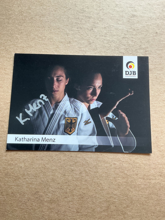 Katharina Menz, Germany 🇩🇪 Judo Summer Olympics 2024 hand signed