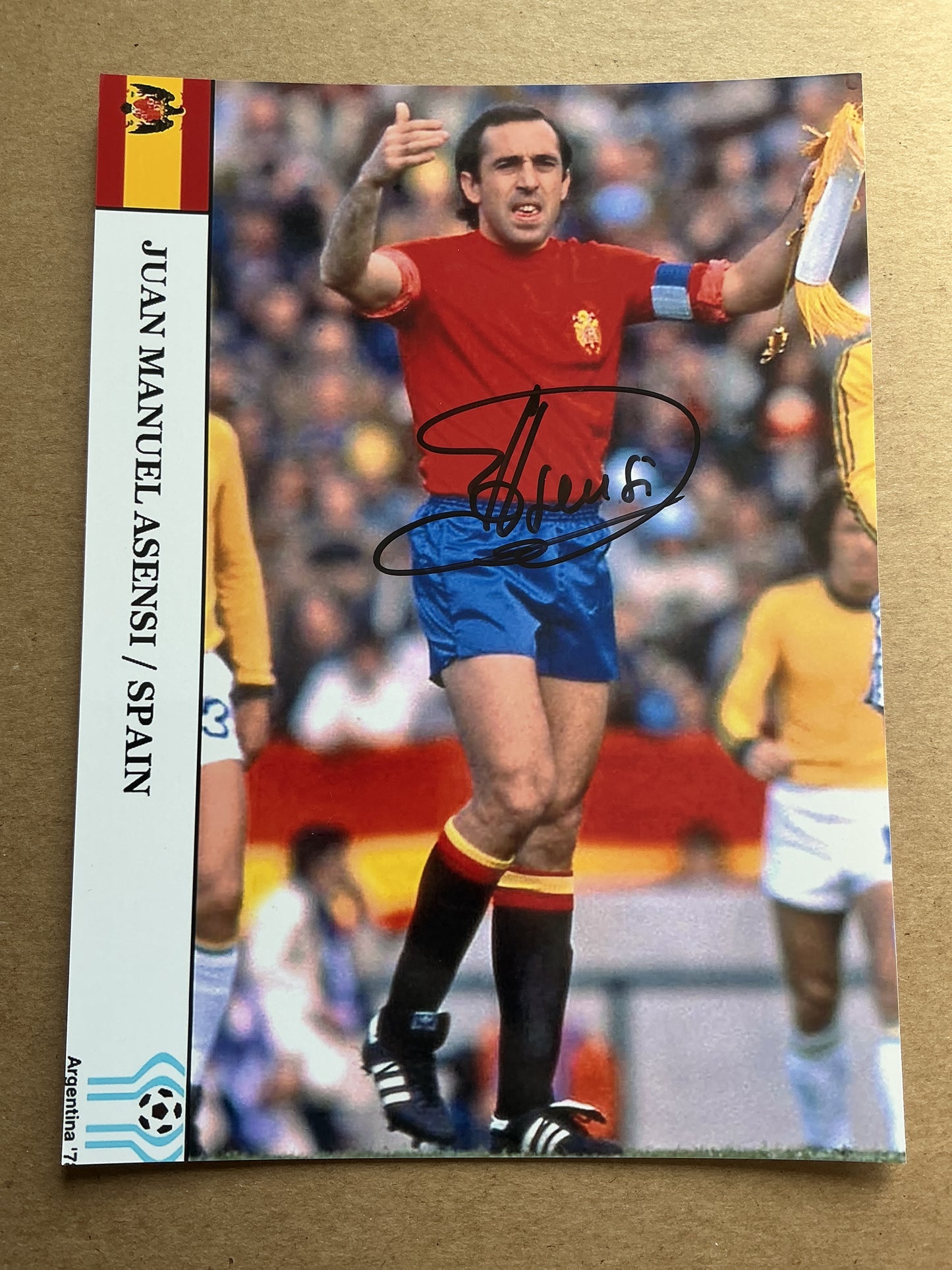 Juan Manuel Asensi, Spain 🇪🇸 FIFA World Cup 1978 hand signed