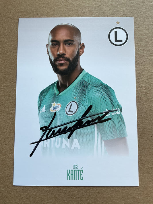 José Kanté, Guinea 🇬🇳 Legia Warszawa 2019/20 hand signed
