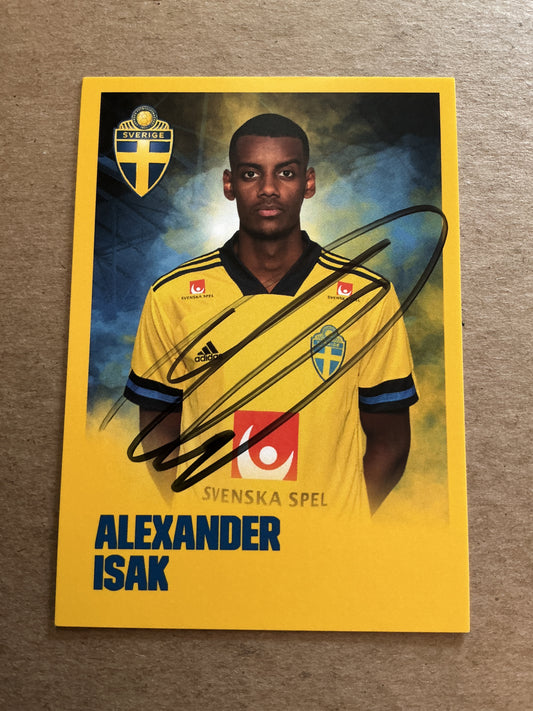 Alexander Isak, Sweden 🇸🇪 UEFA Euro 2020 Real Sociedad hand signed