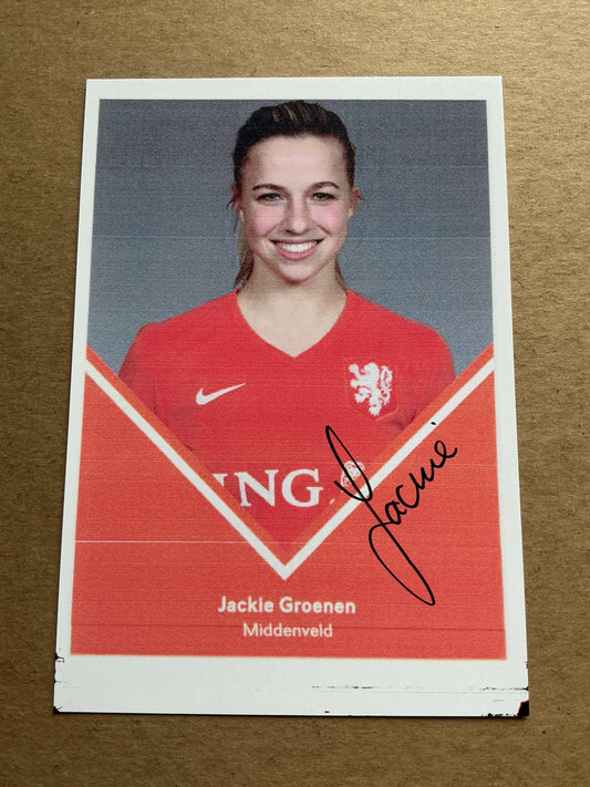 Jackie Groenen, Netherlands 🇳🇱 UEFA Women’s Euro 2022 hand signed