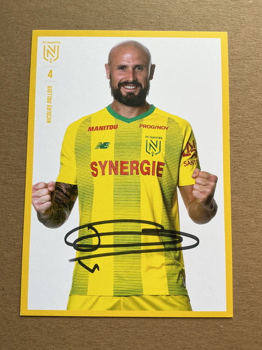 Nicolas Pallois, France 🇫🇷 FC Nantes 2019/20 hand signed
