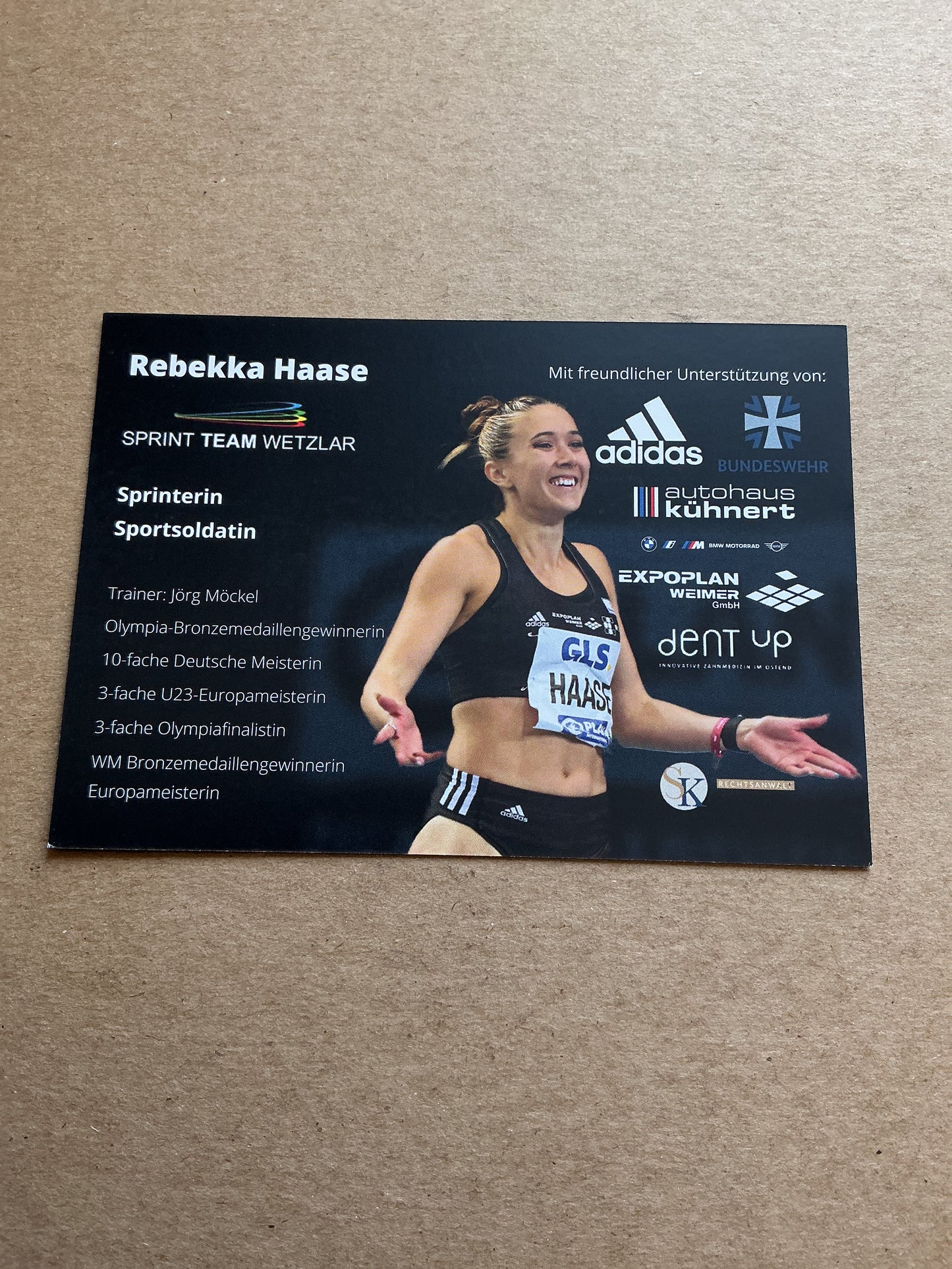 Rebekka Haase, Germany 🇩🇪 Athletics Summer Olympics 2024 hand signed