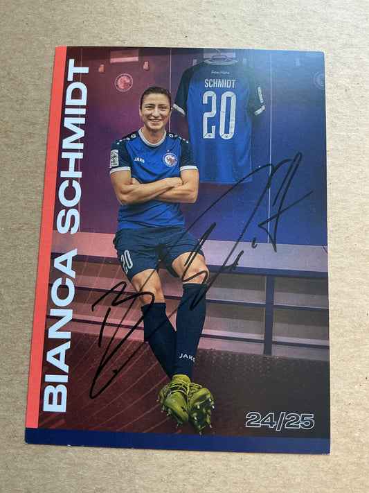 Bianca Schmidt, Germany 🇩🇪 1.FFC Turbine Potsdam 2024/25 hand signed