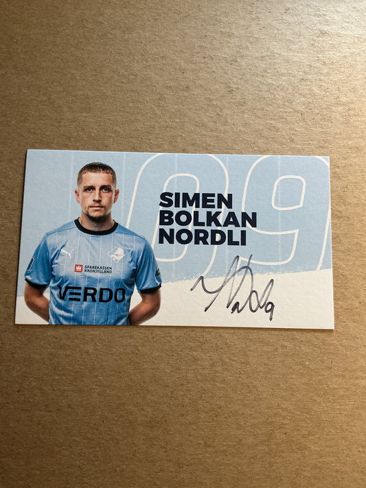 Simen Bolkan Nordli, Norway 🇳🇴 Randers FC 2023/24 hand signed