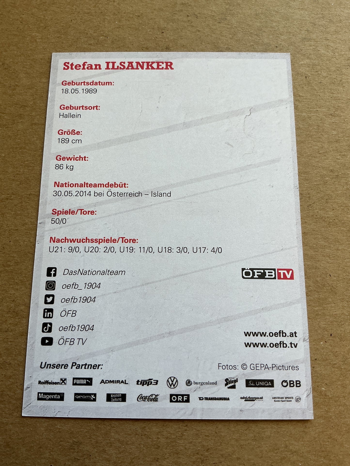 Stefan Ilsanker, Austria 🇦🇹 2021 hand signed