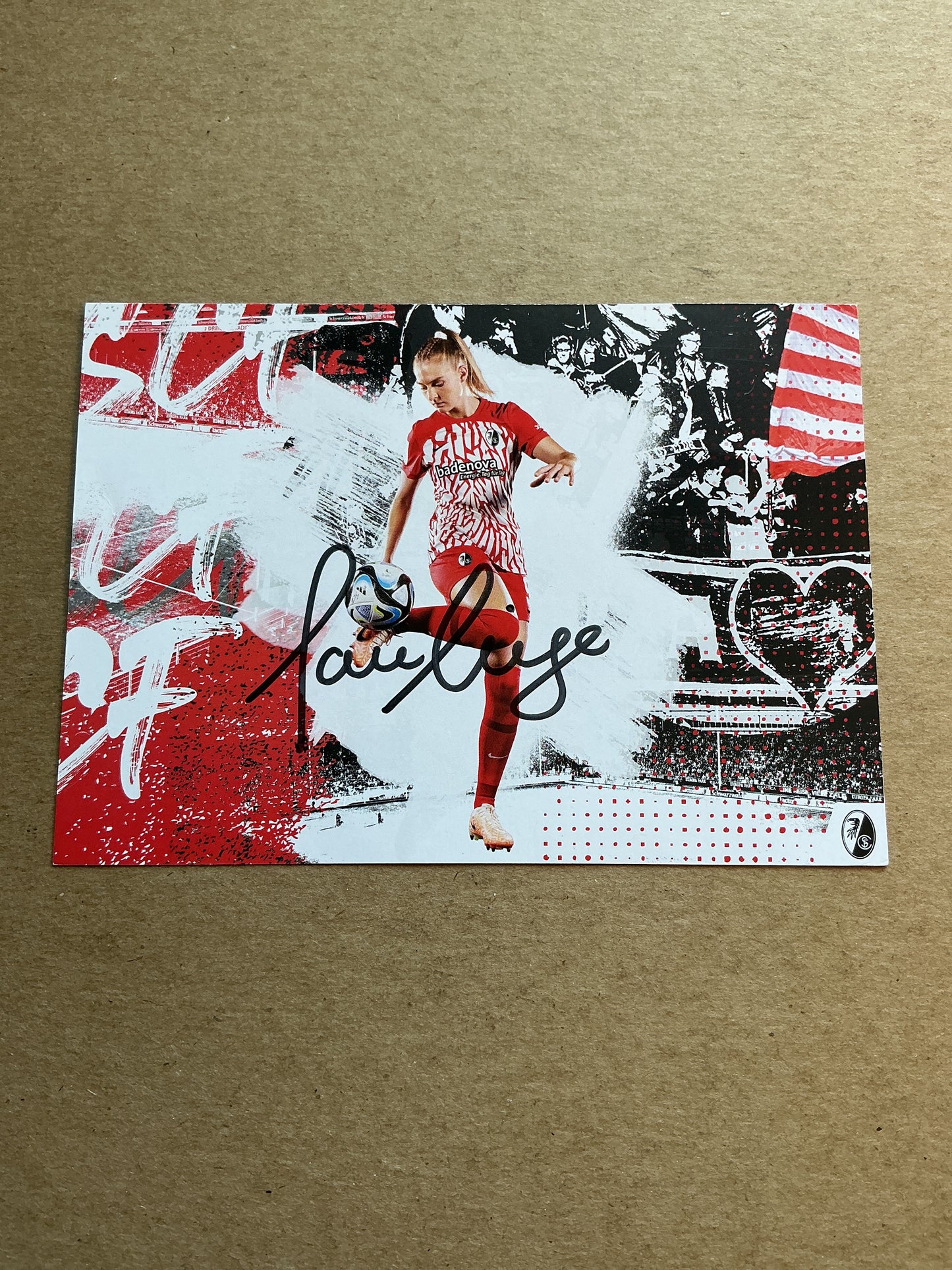 Janina Minge, Germany 🇩🇪 SC Freiburg 2023/24 hand signed