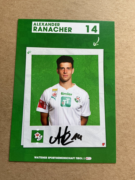 Alexander Ranacher, Austria 🇦🇹 WSG Tirol 2023/24 hand signed