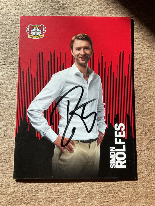 Simon Rolfes, Germany 🇩🇪 Bayer 04 Leverkusen 2022/23 hand signed