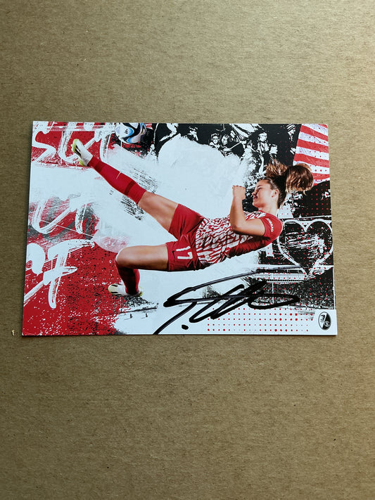 Svenja Fölmli, Switzerland 🇨🇭 SC Freiburg 2023/24 hand signed