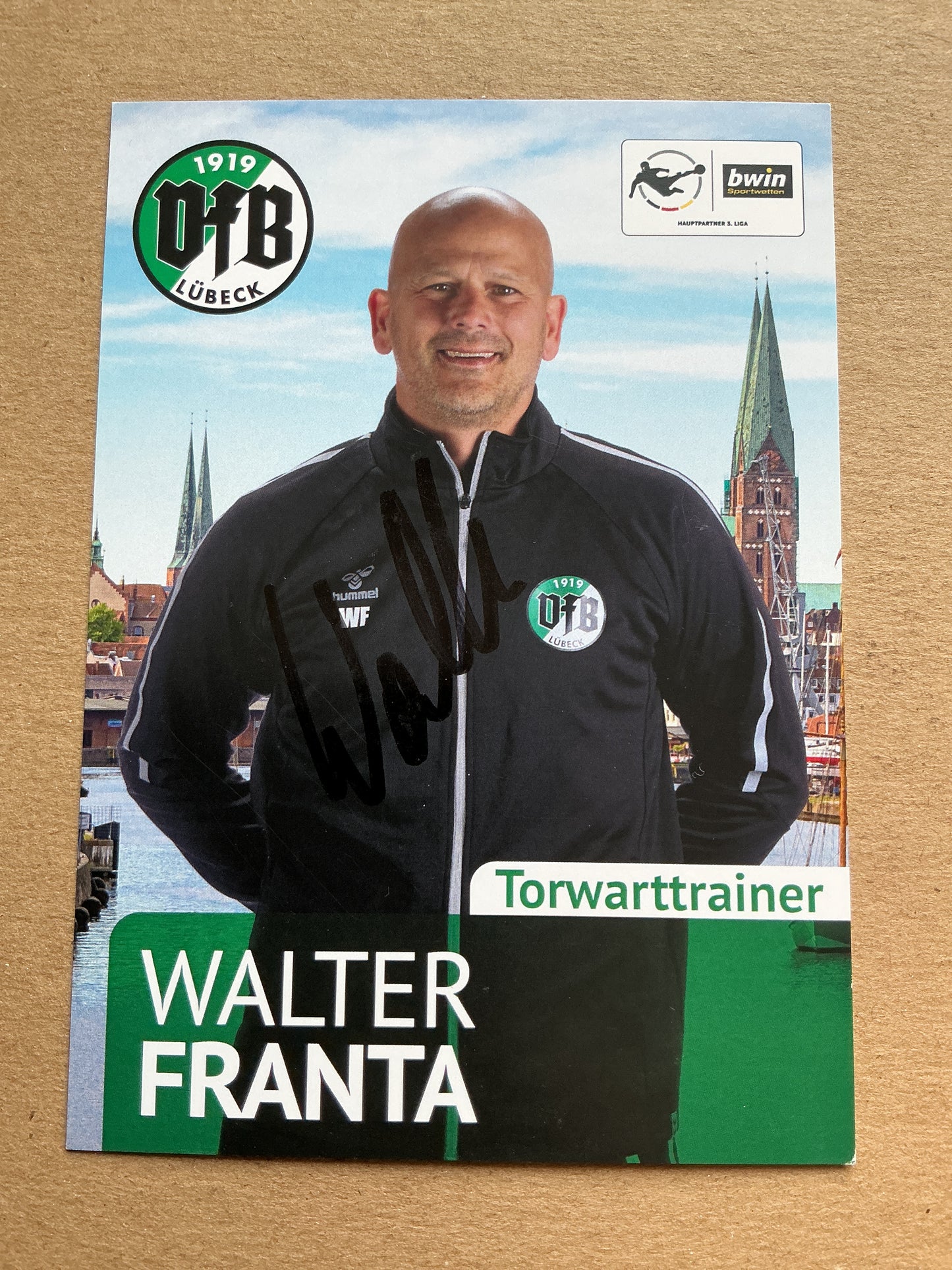Walter Franta, Austria 🇦🇹 VfB Lübeck 2020/21 hand signed