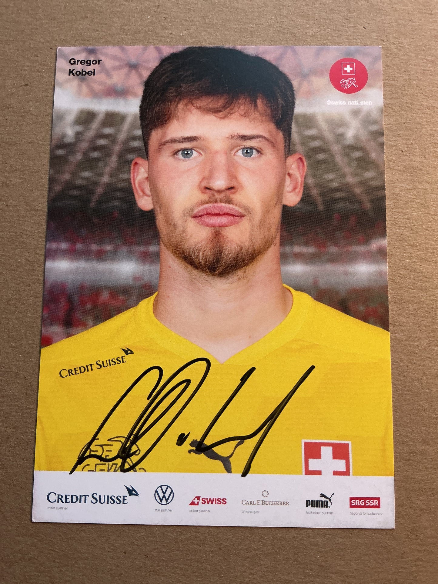 Gregor Kobel, Switzerland 🇨🇭 2021 hand signed