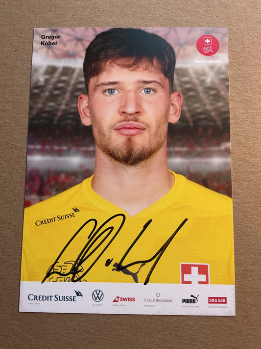Gregor Kobel, Switzerland 🇨🇭 2021 hand signed