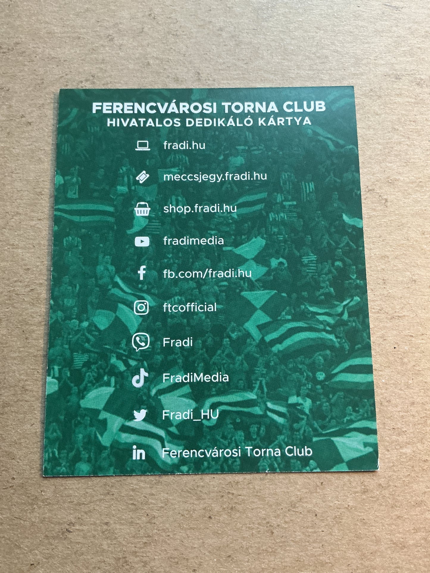 Miha Blažič, Slovenia 🇸🇮 Ferencvaros TC 2021/22 hand signed