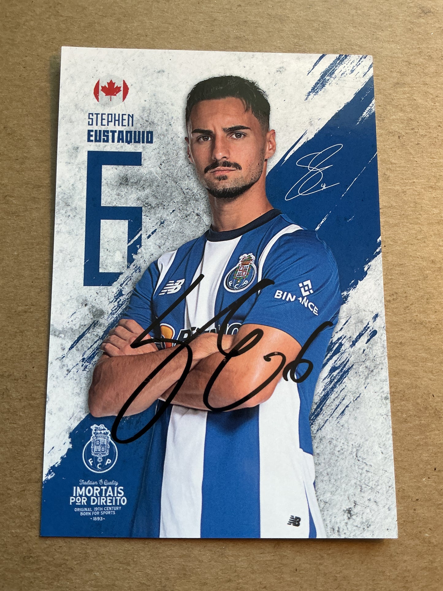 Stephen Eustaquio, Canada 🇨🇦 FC Porto 2023/24 hand signed