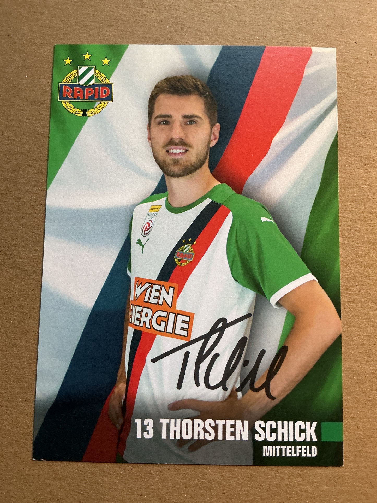 Thorsten Schick, Austria 🇦🇹 Rapid Wien 2021/22 hand signed