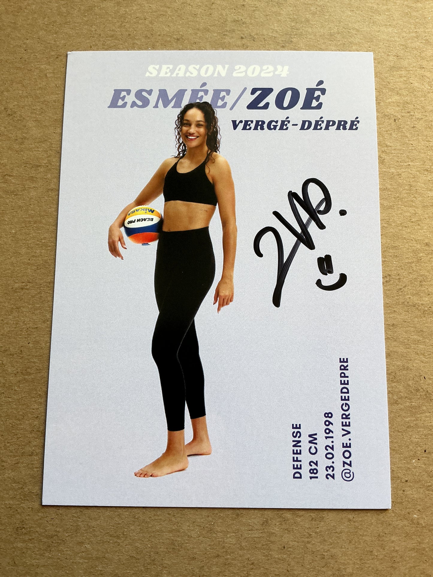 Zoé Vergé-Dépré, Switzerland 🇨🇭 Summer Olympics 2024 hand signed