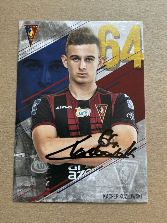 Kacper Kozłowski, Poland 🇵🇱 Pogon Szczecin 2019/20 hand signed