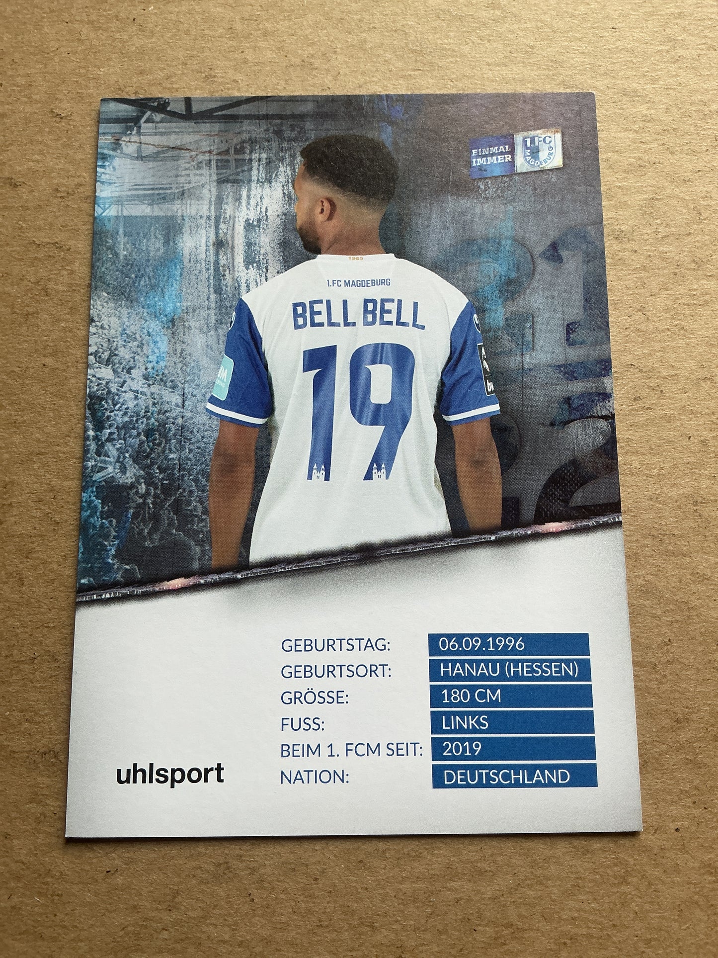 Leon Bell Bell, Germany 🇩🇪 1.FC Magdeburg 2021/22 hand signed