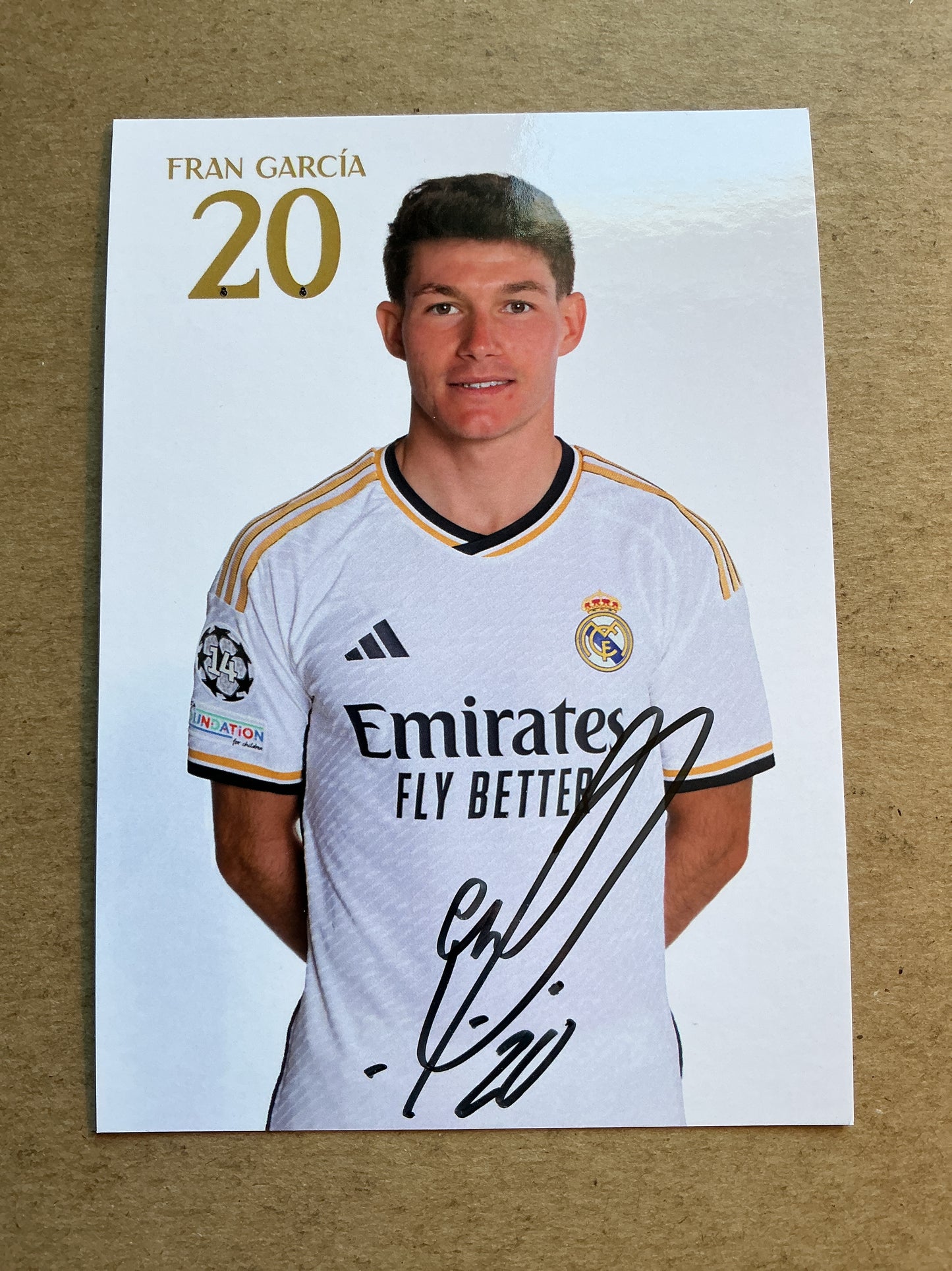 Fran García, Spain 🇪🇸 Real Madrid 2023/24 hand signed