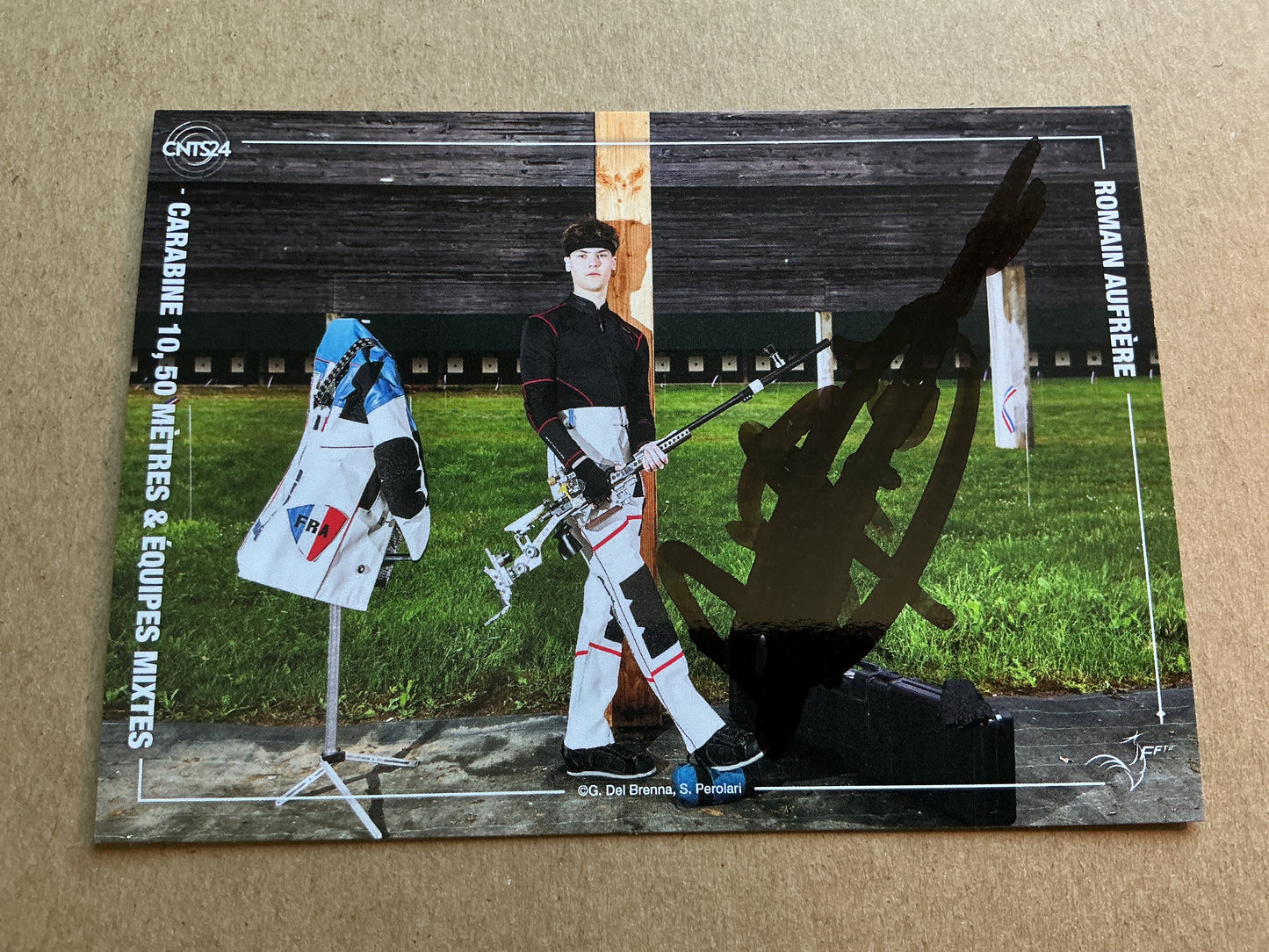 Romain Aufrere, France 🇫🇷 Shooting Olympics 2024 hand signed