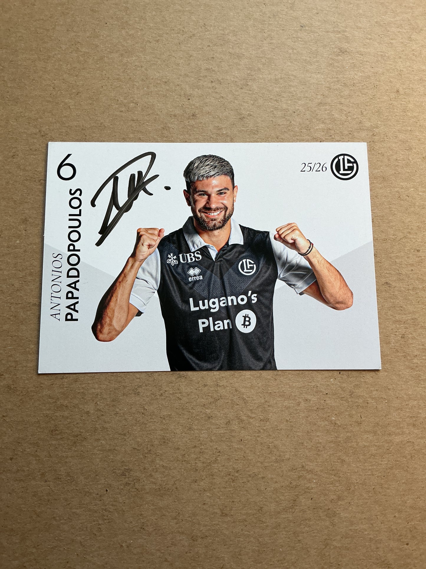 Antonios Papadopoulos, Germany 🇩🇪 HC Lugano 2025/26 hand signed