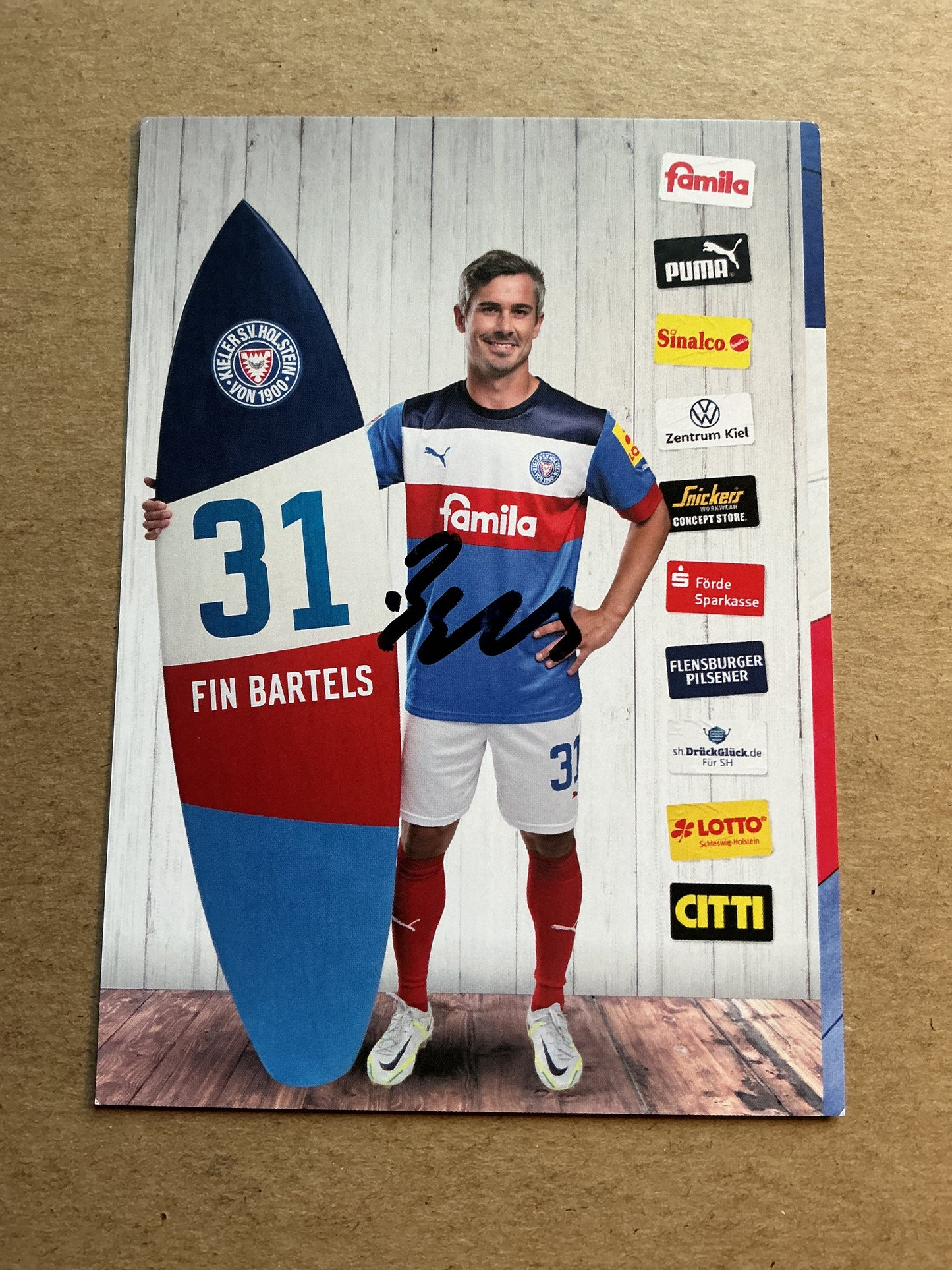 Fin Bartels, Germany 🇩🇪 Holstein Kiel 2022/23 hand signed