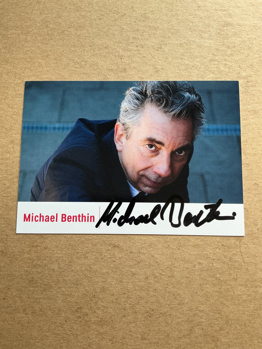Michael Benthin, Germany 🇩🇪 Actor 2025 hand signed